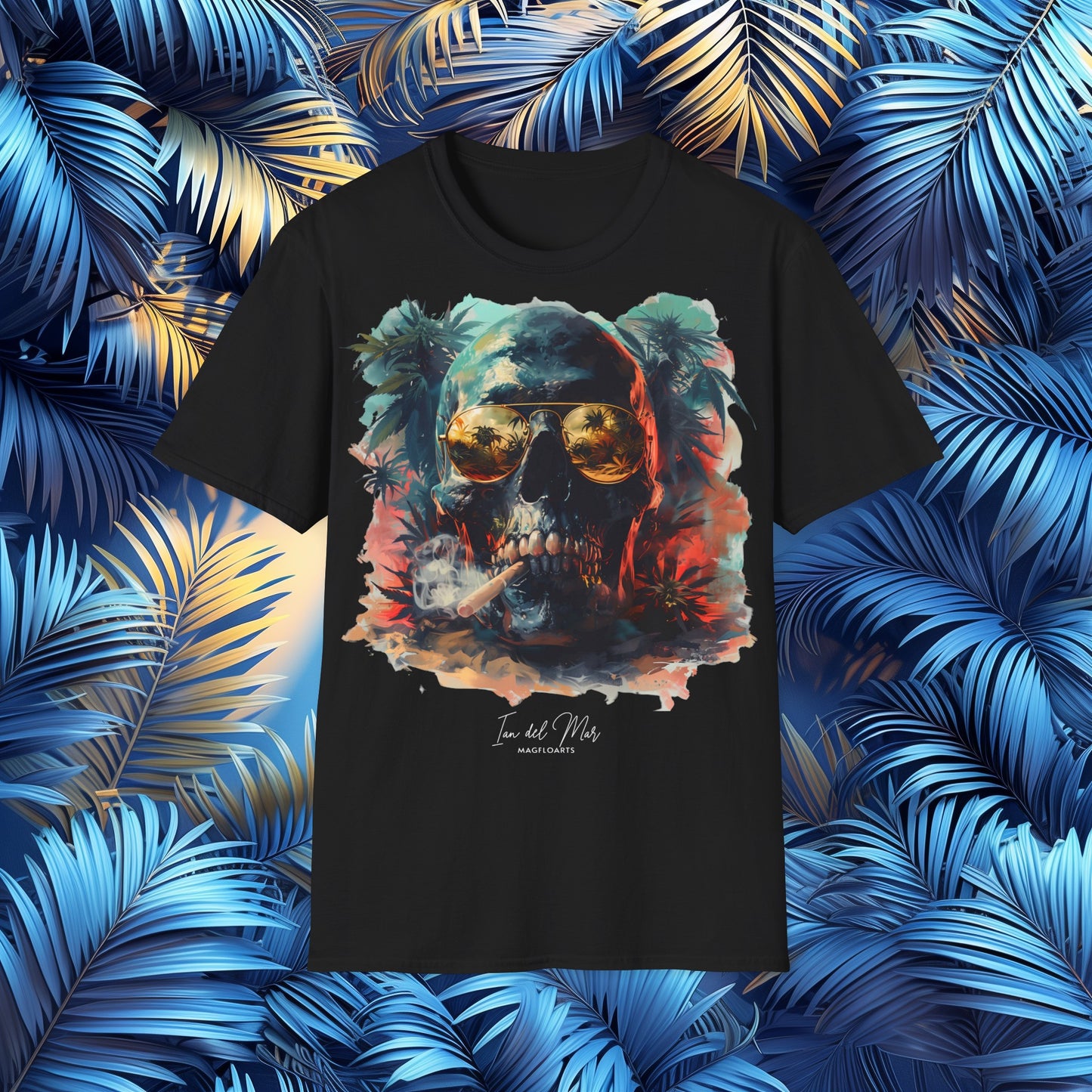 Skull Weed Golden Haze T-Shirt - Pot Hemp Cannabis