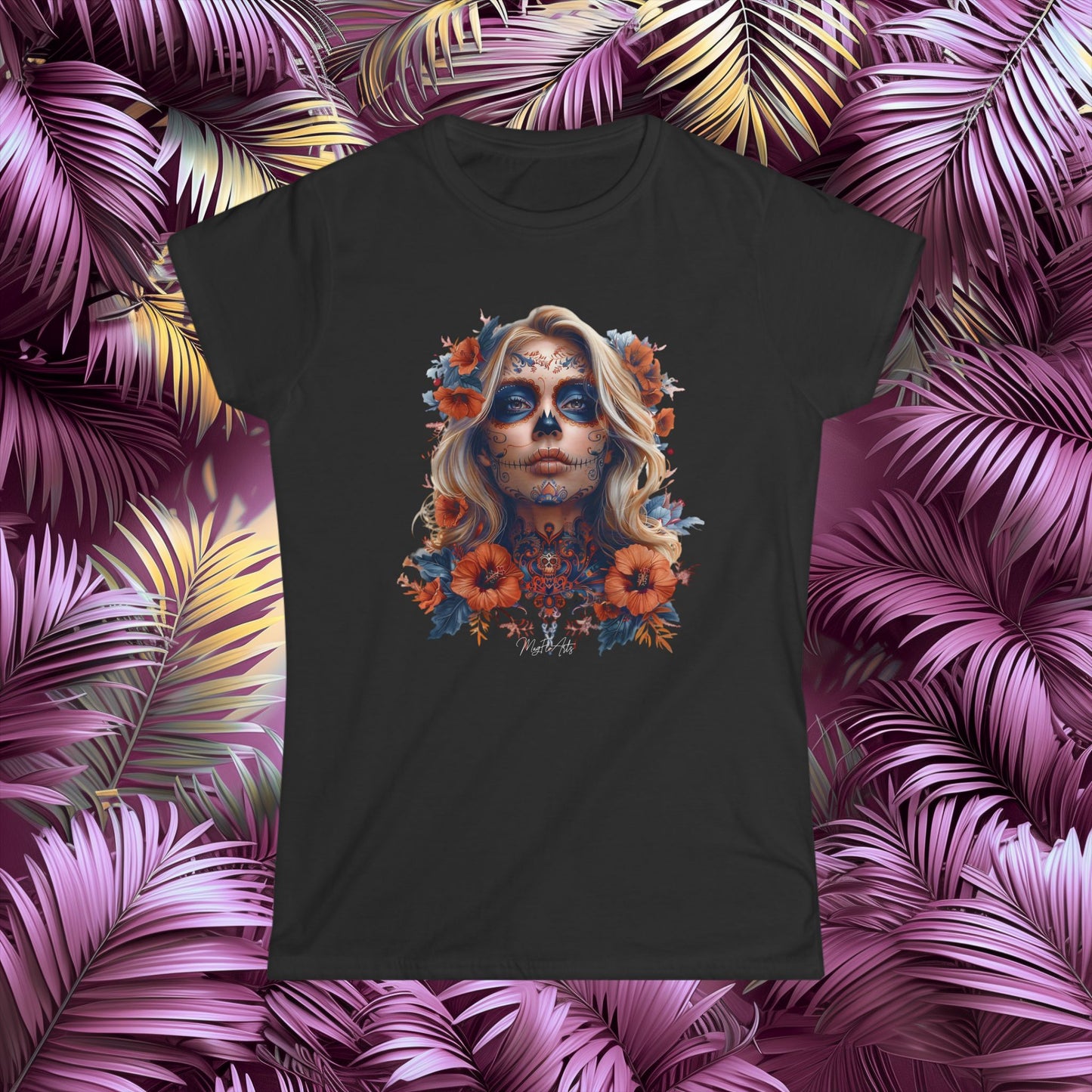 La Catrina Autumn T-Shirt - Day of the Dead & Dia de los Muertos