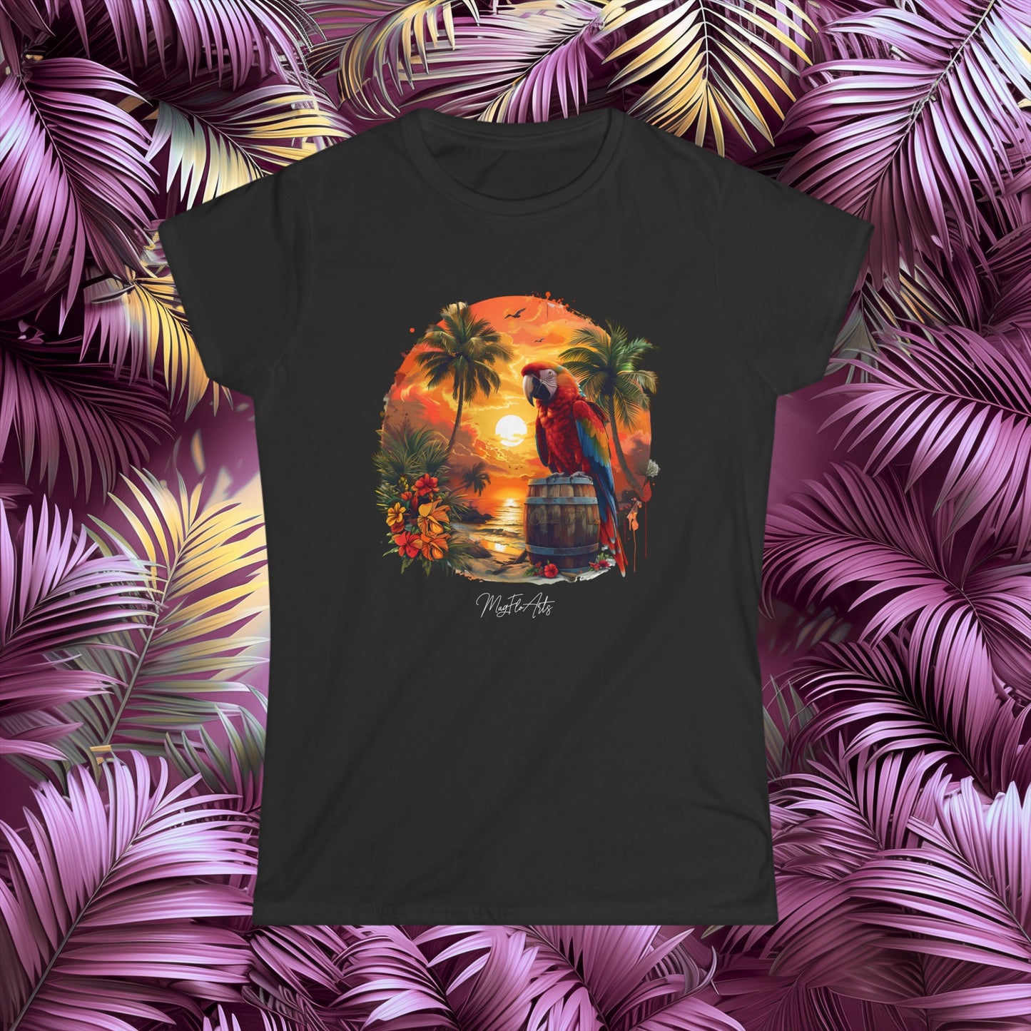 Sunset Rum Retreat - Parrots Pirates Caribbean