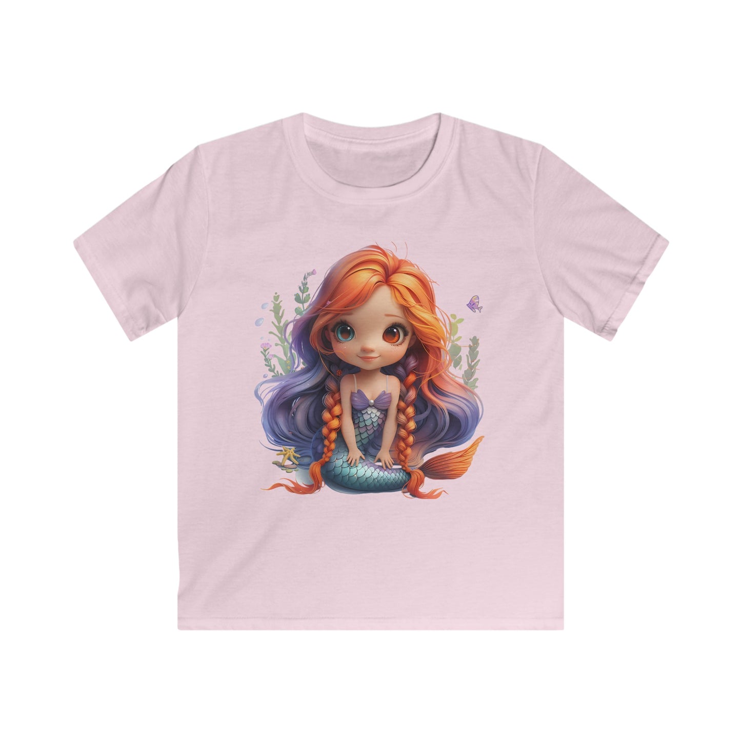Cute Coral Mermaid T-Shirt - Tiere und Fabelwesen