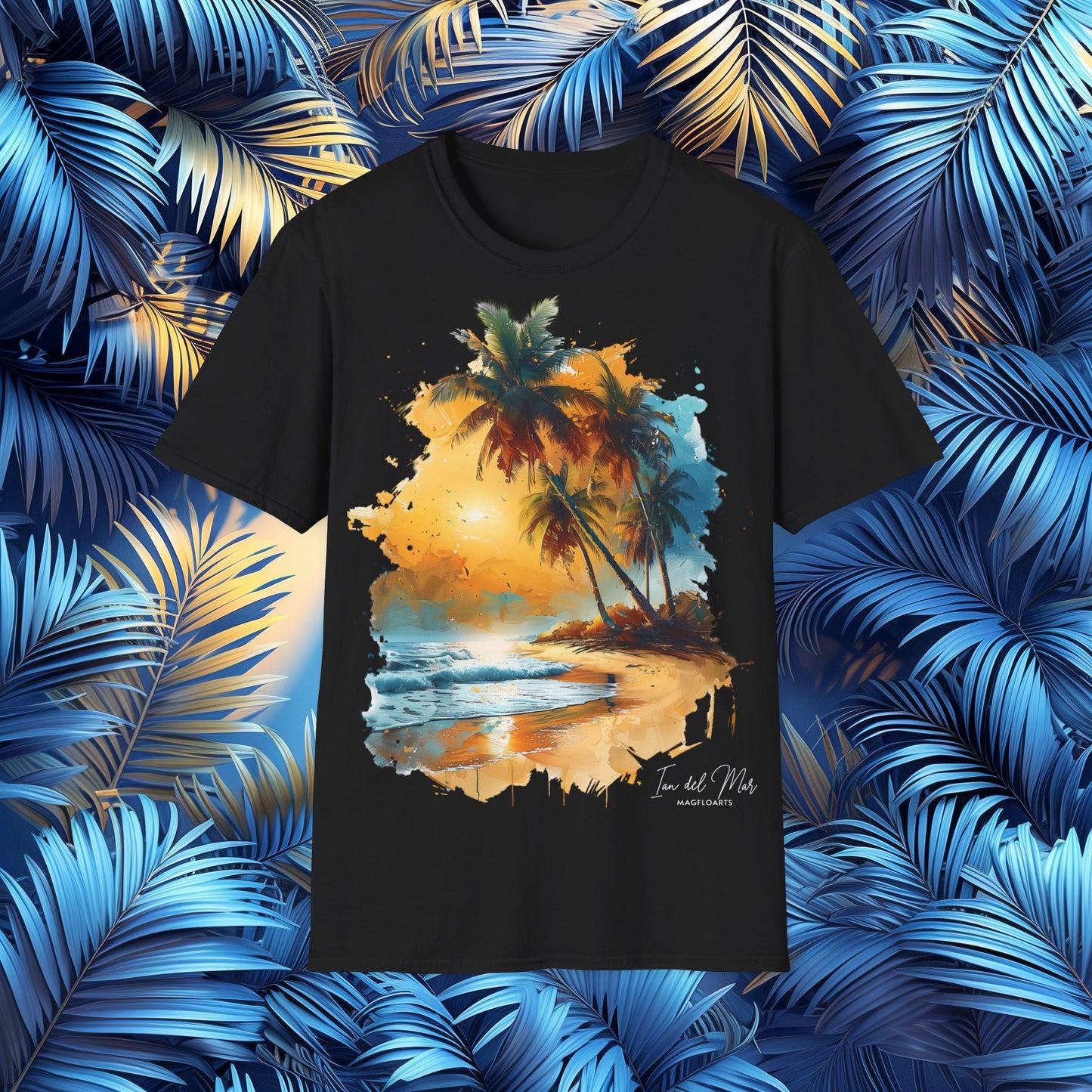 Palm Golden Solitude T-Shirt – Beach Paradise
