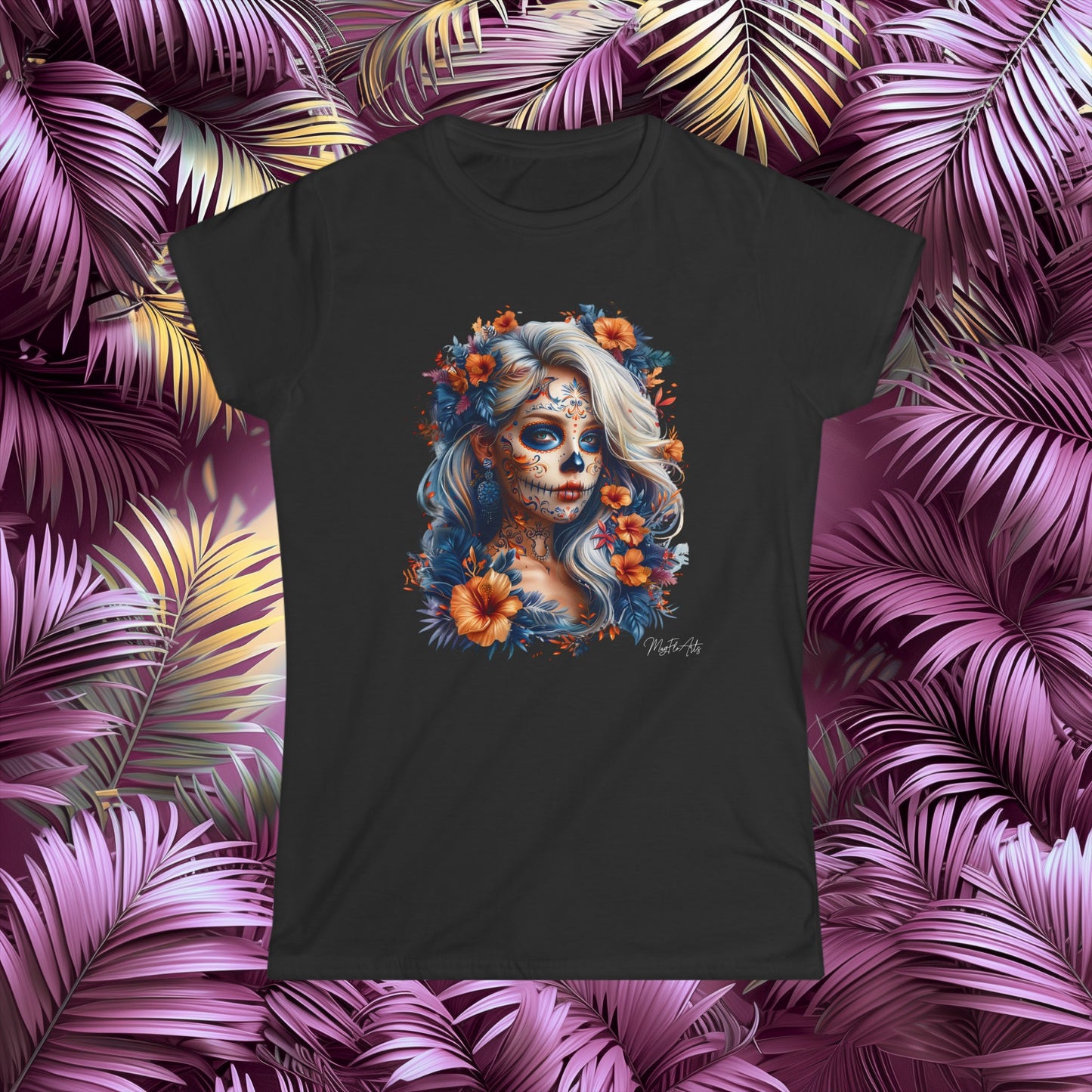 La Catrina Blond T-Shirt – Day of the Dead & Dia de los Muertos
