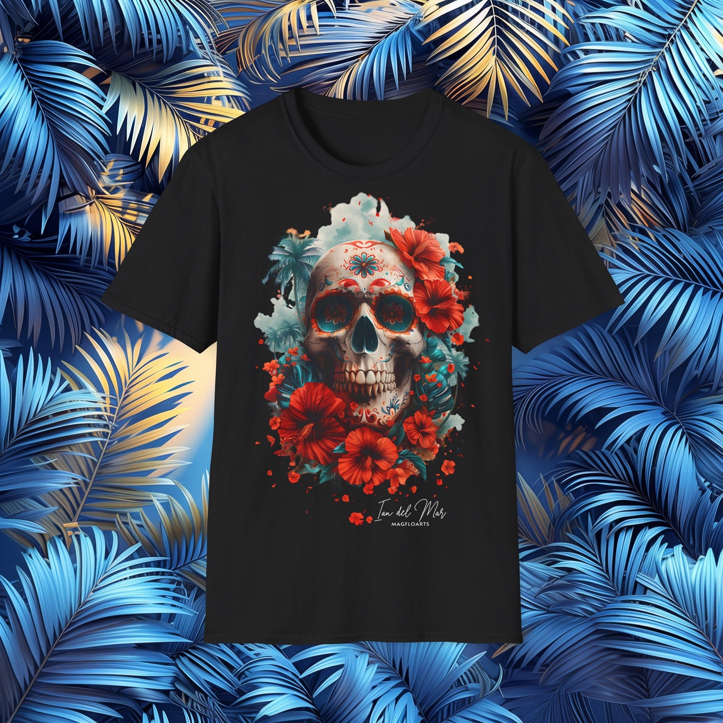 Sugar Skull Crimson Spirit - Day of the Dead & Dia de los Muertos