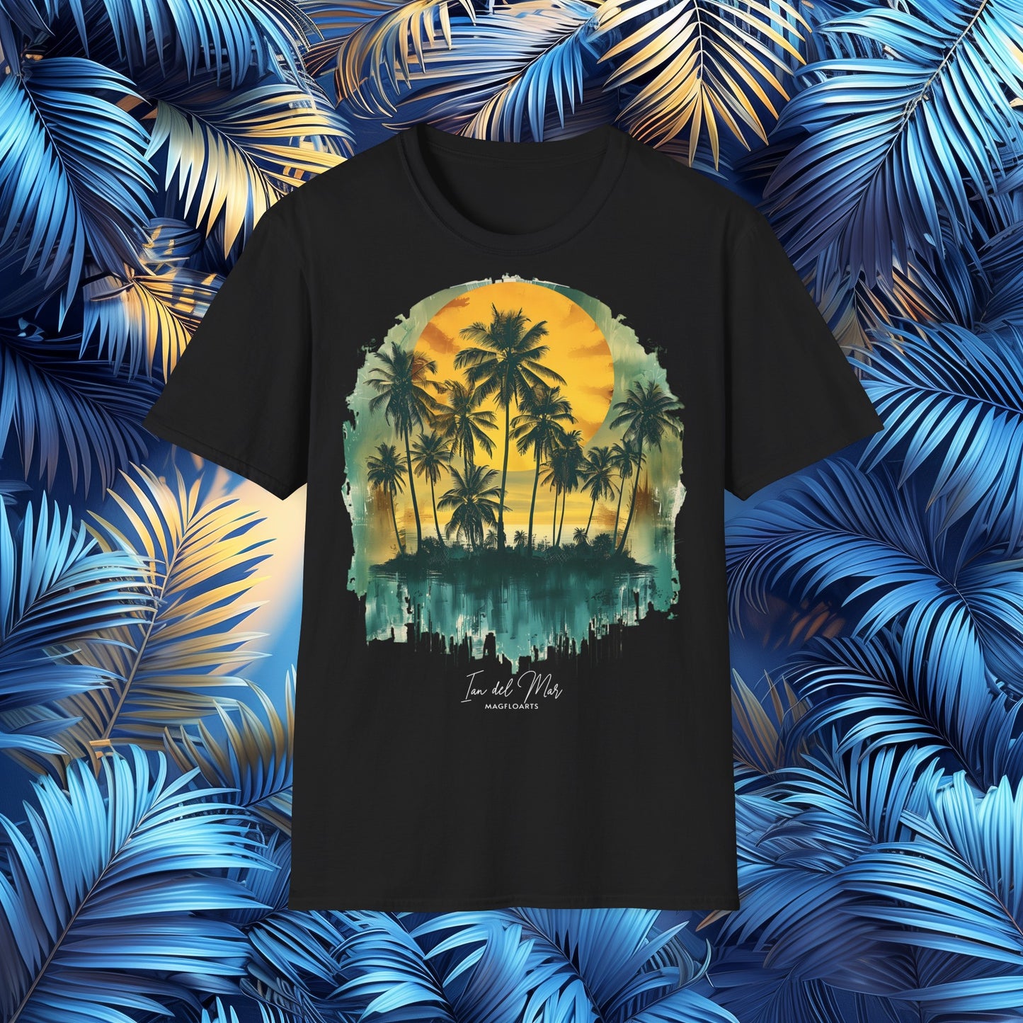 Palm Tropical Serenity T-Shirt – Beach Paradise