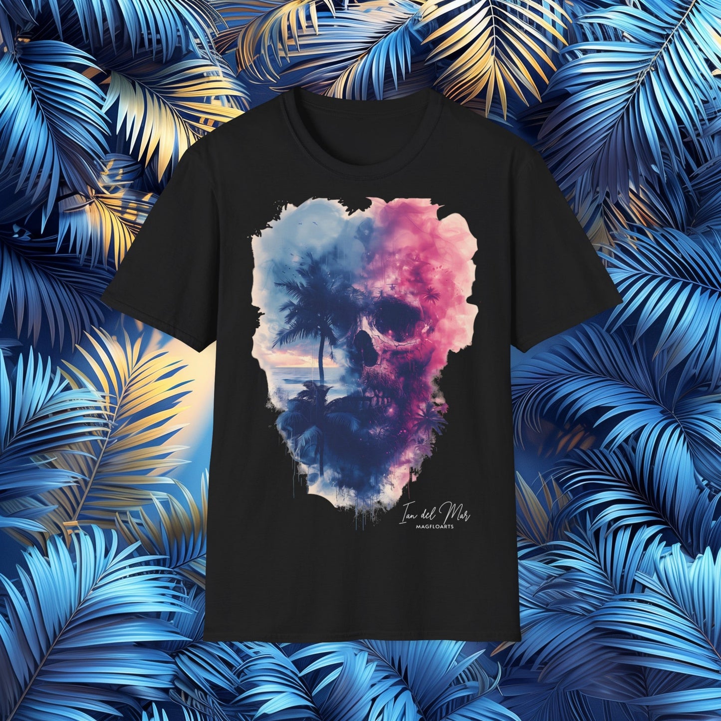 Skull Palm Coastal Phantom T-Shirt – Beach Paradise
