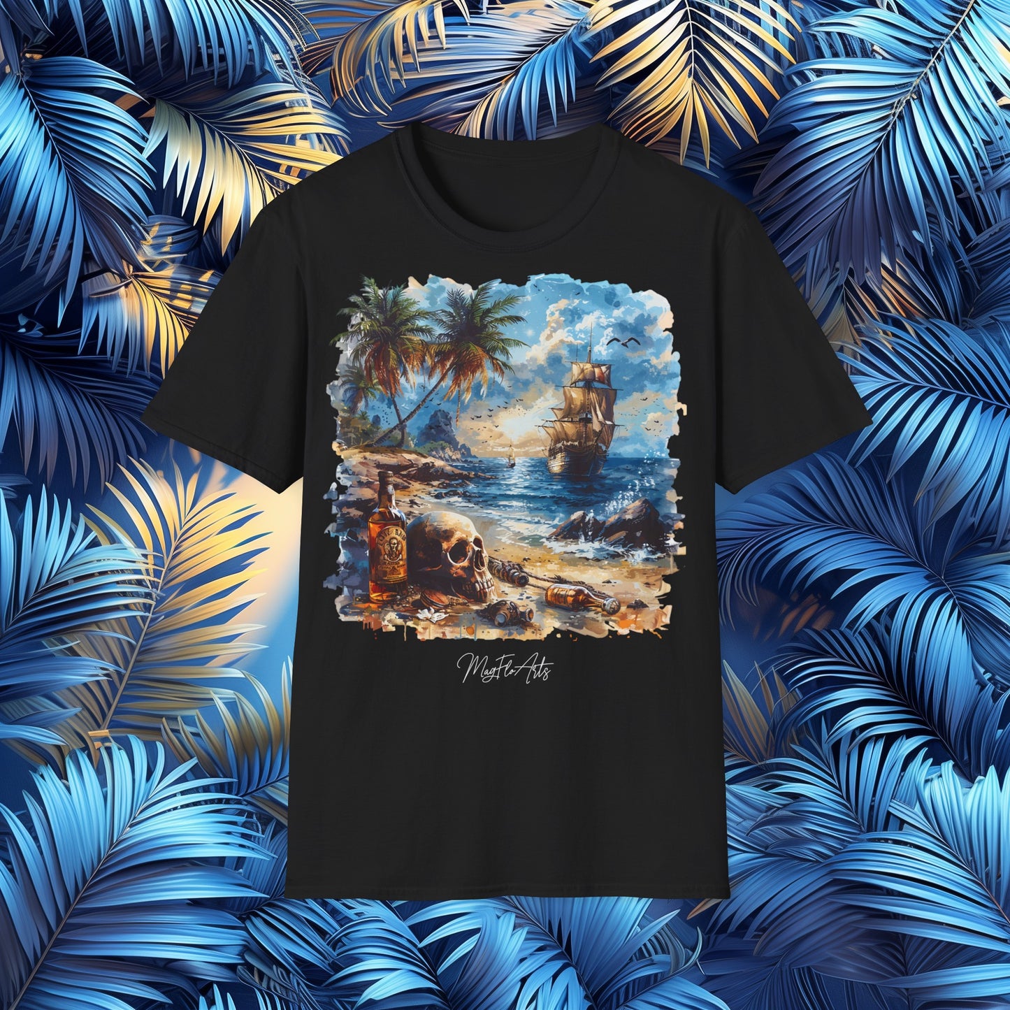 Crimson Cove T-Shirt – Parrots Pirates Caribbean