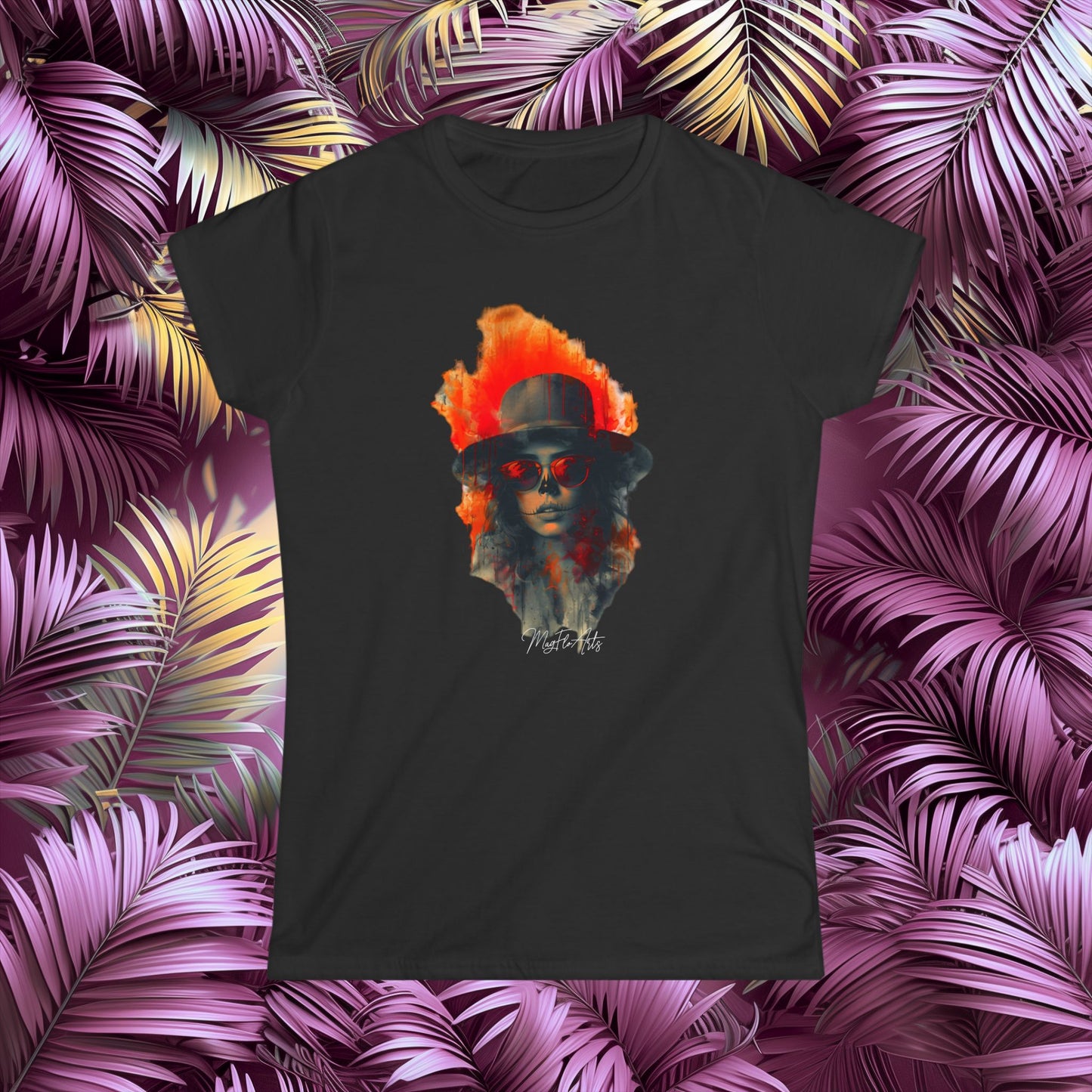 La Catrina Sunset T-Shirt - Day of the Dead & Dia de los Muertos