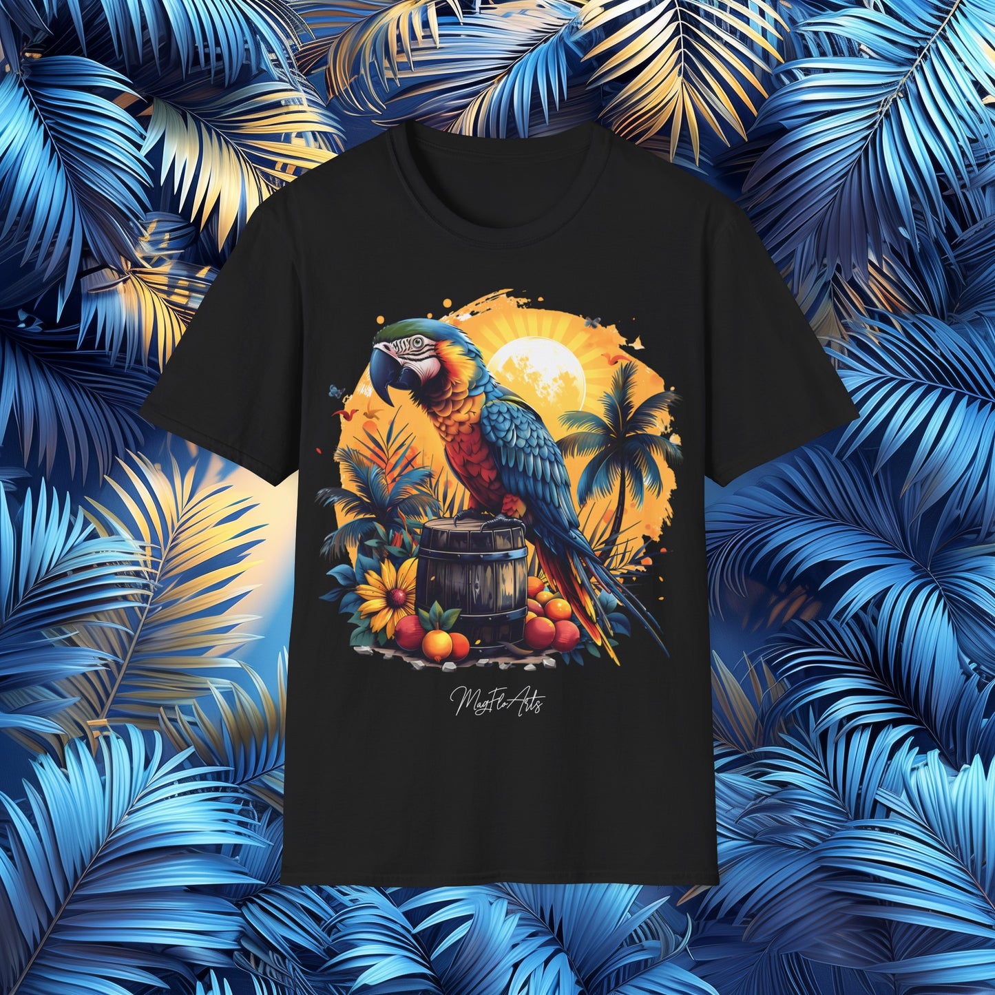 Sunrise T-Shirt – Parrots Pirates Caribbean