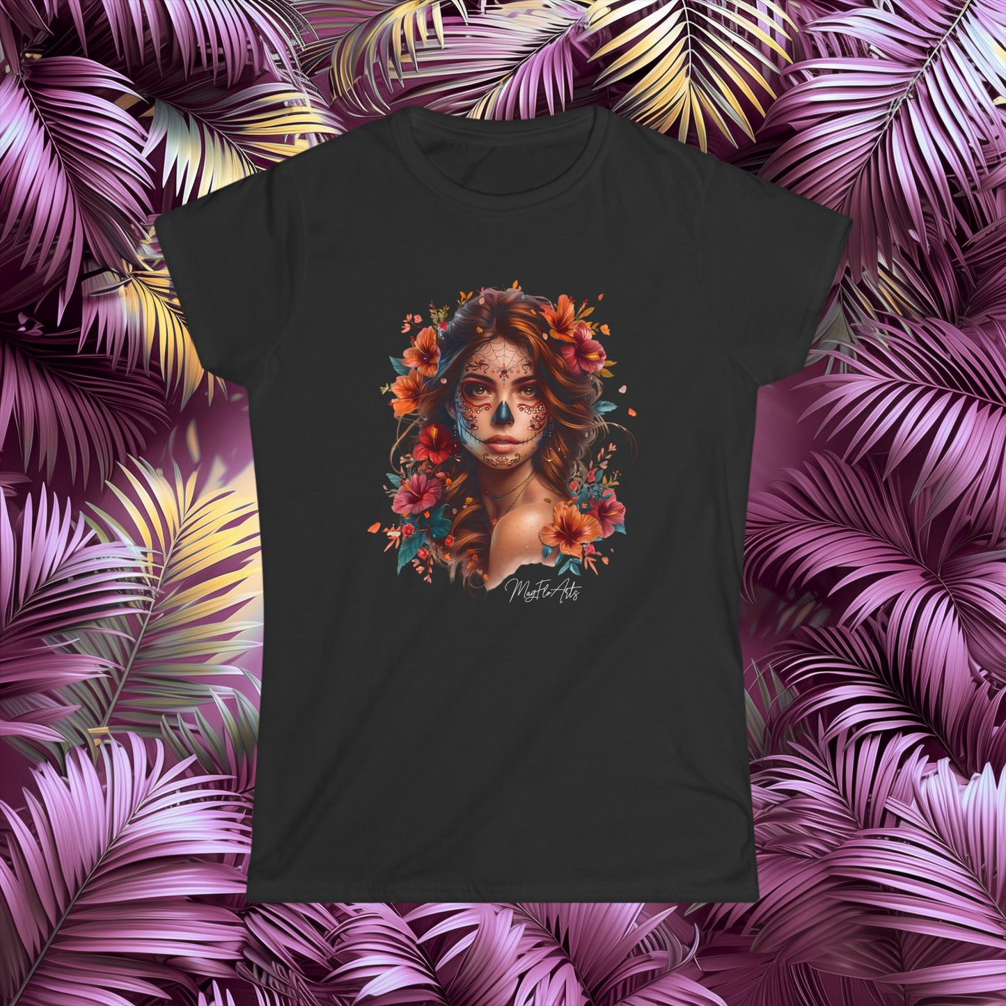 La Catrina Blossom T-Shirt - Day of the Dead & Dia de los Muertos