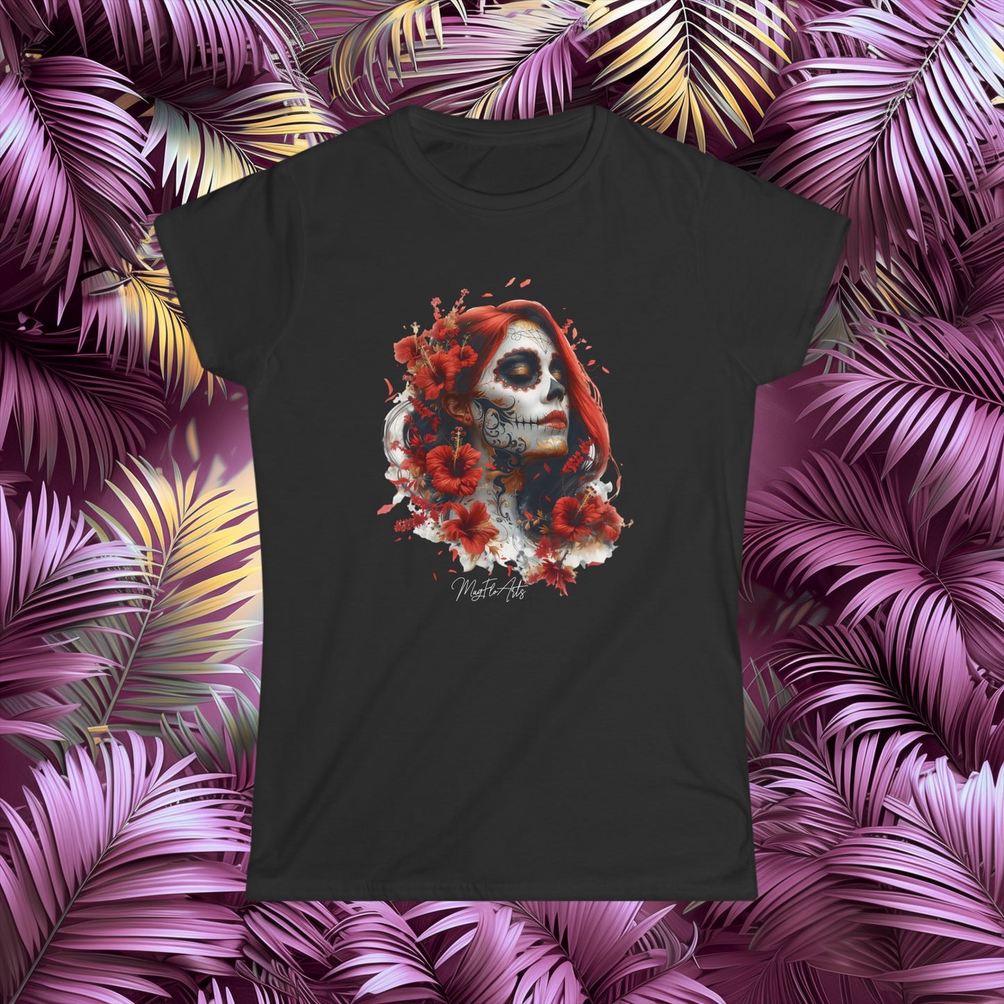 La Catrina Floral T-Shirt - Day of the Dead & Dia de los Muertos