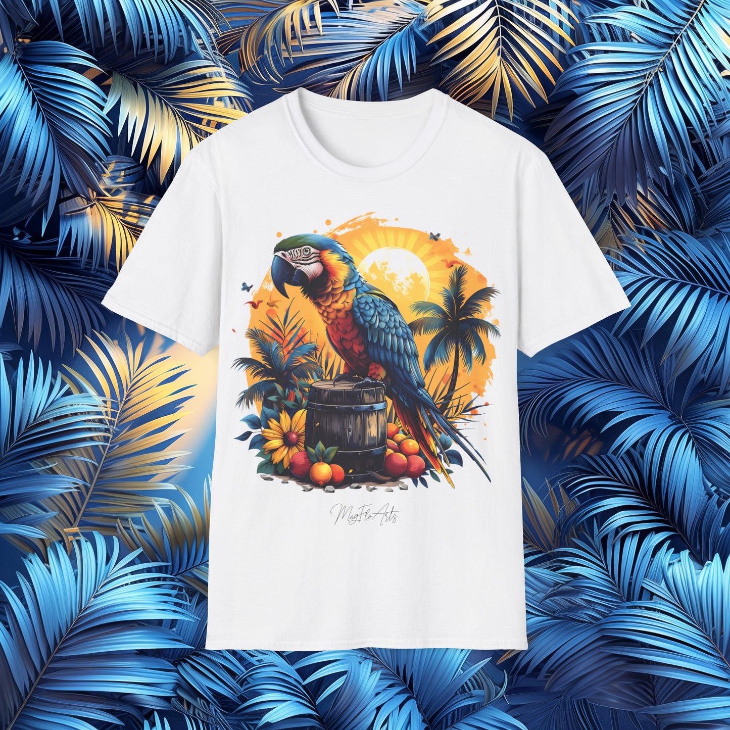 Camiseta Amanecer - Loros Piratas Caribeños