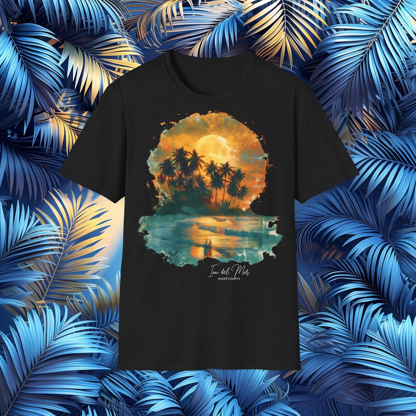 Palm Shadows T-Shirt – Beach Paradise