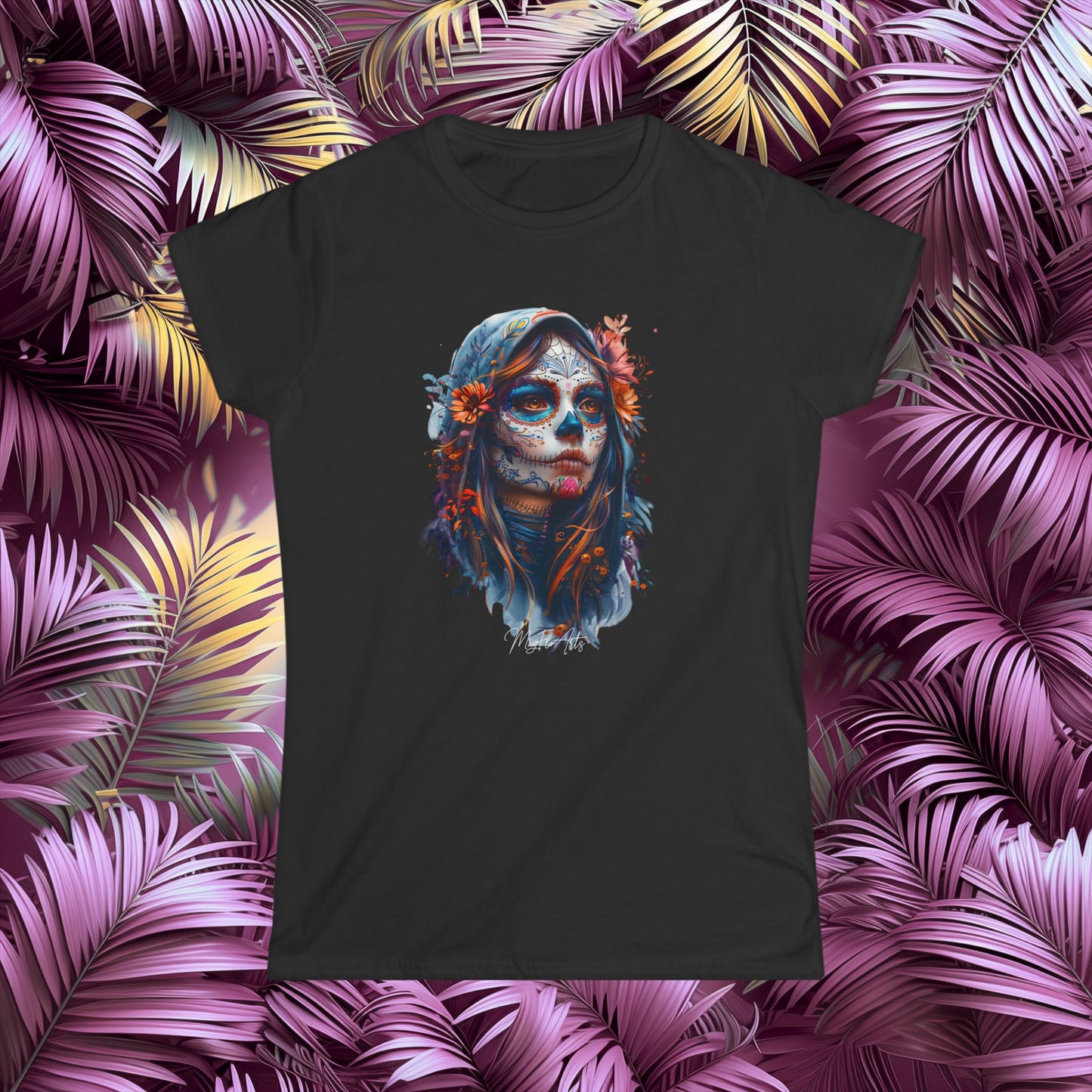 La Catrina Scarlet Beauty T-Shirt - Day of the Dead & Dia de los Muertos