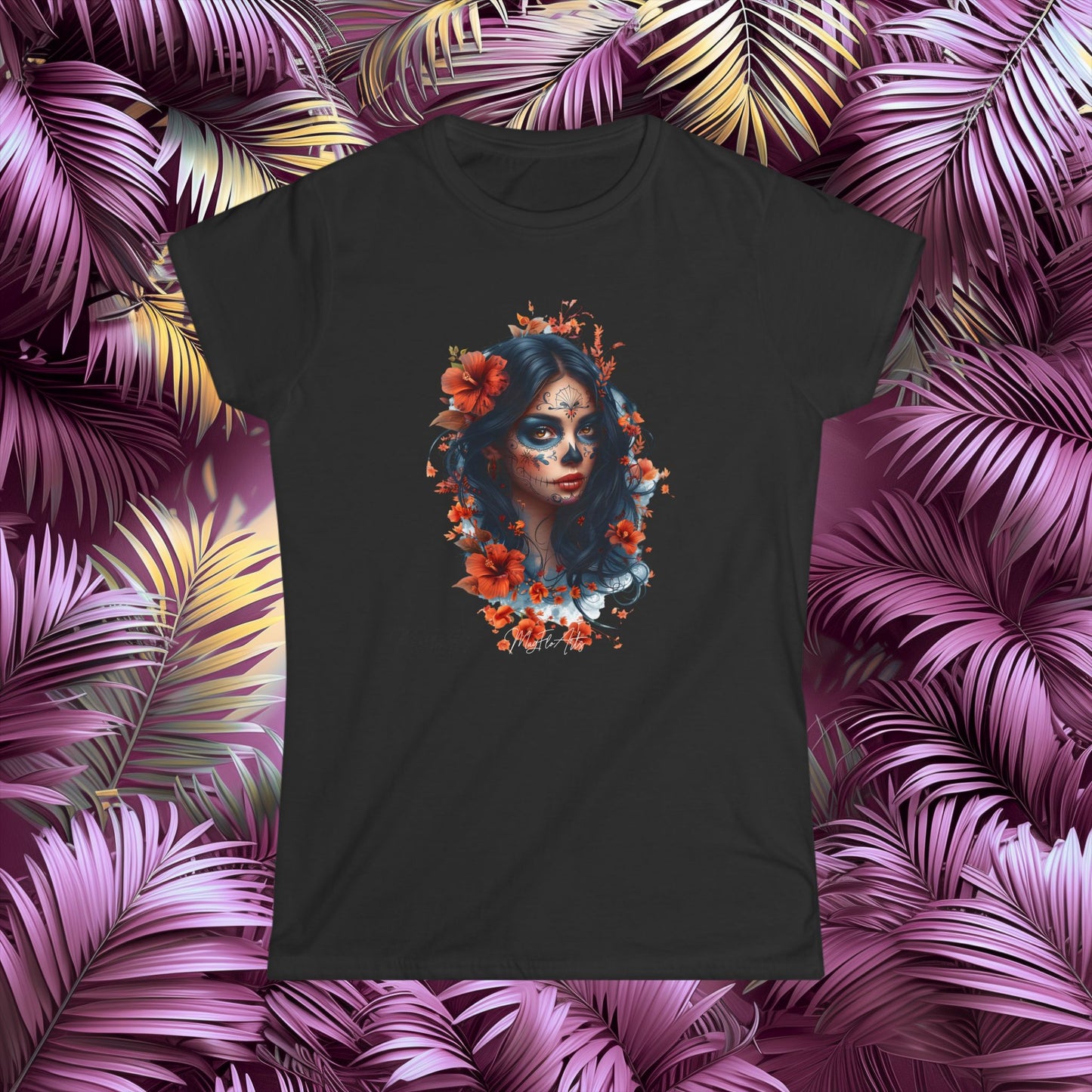 La Catrina Midnight T-Shirt - Day of the Dead & Dia de los Muertos