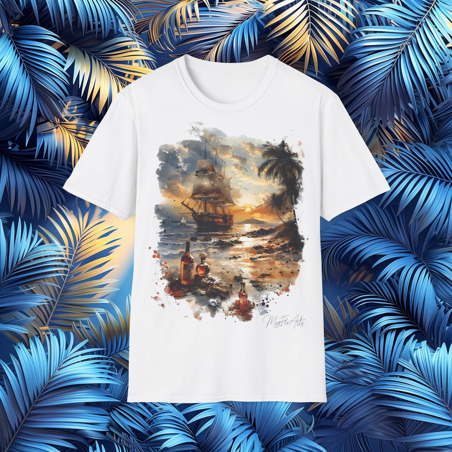 Camiseta Barril de Ron - Loros Piratas Caribeños