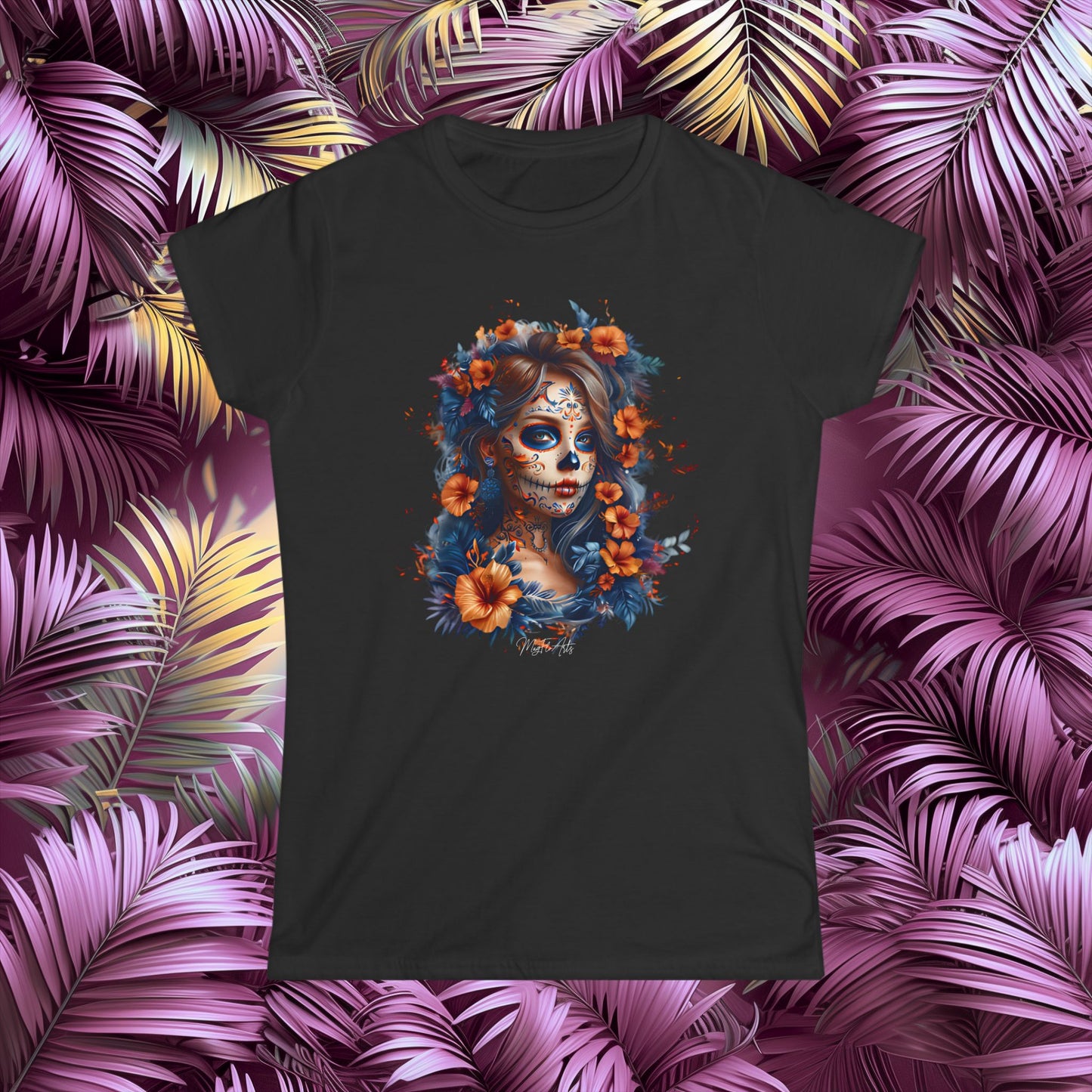 La Catrina Brown T-Shirt - Day of the Dead & Dia de los Muertos