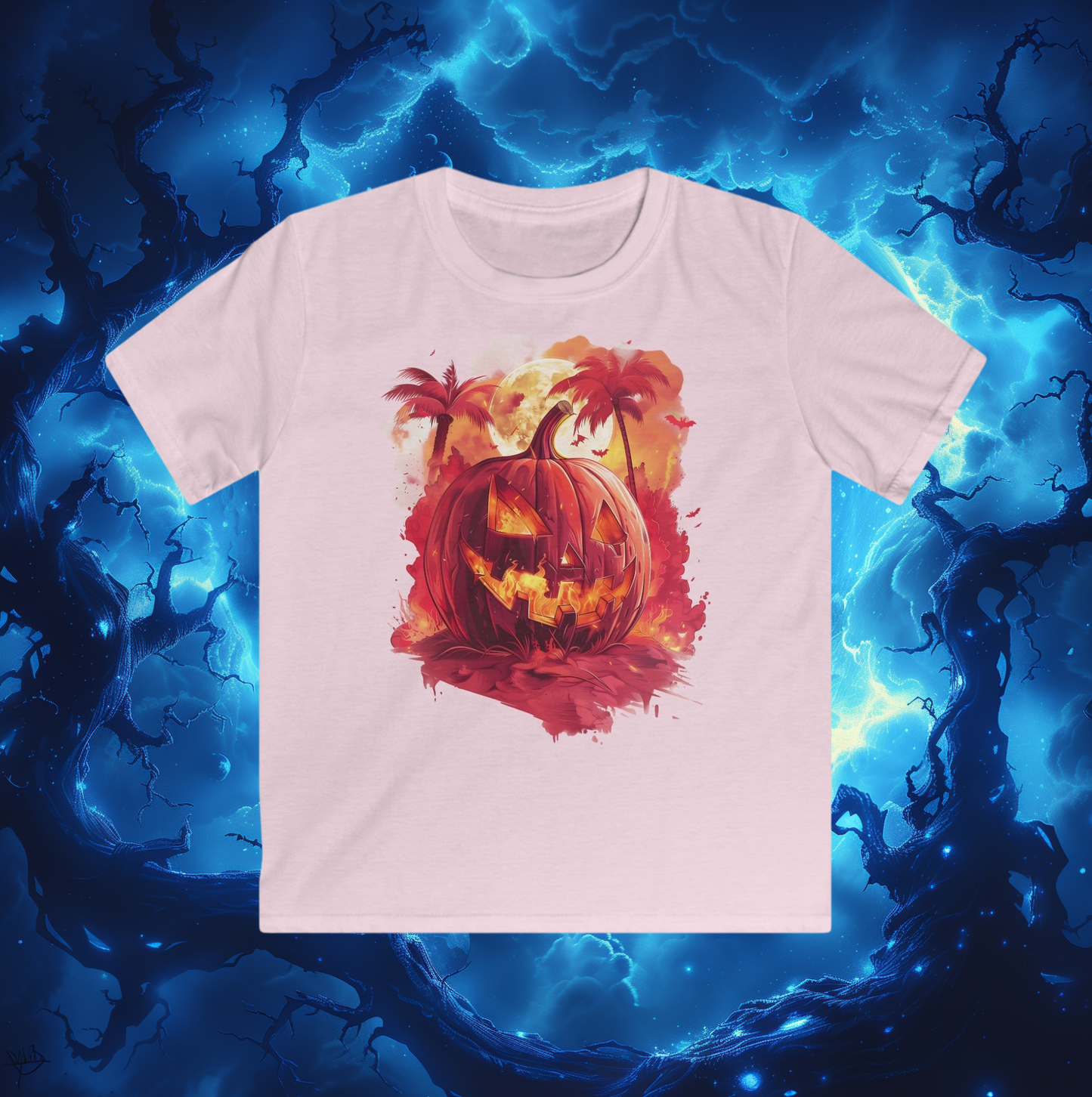 Spooky Kids Pumpkin Head T-Shirt - Halloween