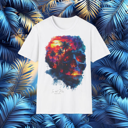 Skull Palm Marine Sunset T-Shirt – Beach Paradise