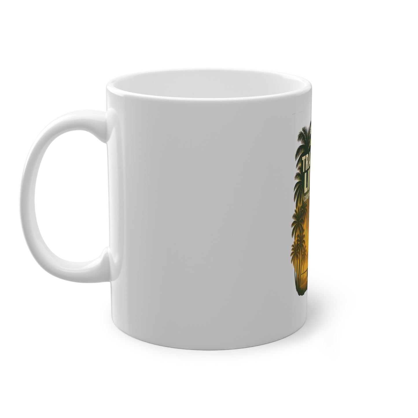 Trade Hard Live Big Mug White